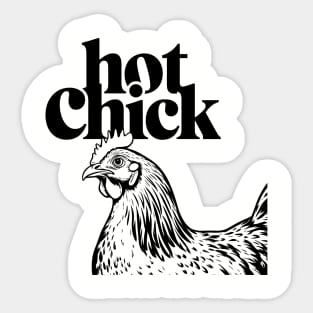 Animal Pun Hot Chick Sexy Girl Humor Sticker